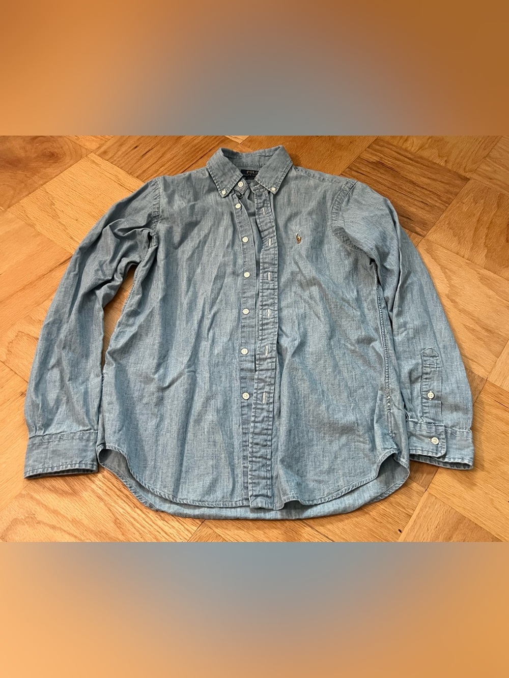 Polo Ralph Lauren Denim Long-Sleeved Button Down Shirt